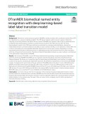 DTranNER: Biomedical named entity recognition with deep learning-based label-label transition model
