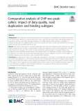 Comparative analysis of ChIP-exo peakcallers: Impact of data quality, read duplication and binding subtypes