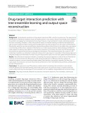 Drug-target interaction prediction with tree-ensemble learning and output space reconstruction
