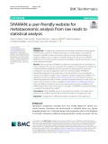 SHAMAN: A user-friendly website for metataxonomic analysis from raw reads to statistical analysis