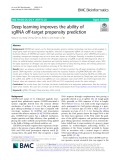 Deep learning improves the ability of sgRNA off-target propensity prediction
