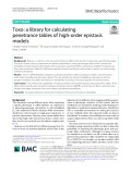 Toxo: A library for calculating penetrance tables of high-order epistasis models