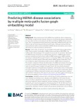 Predicting MiRNA‑disease associations by multiple meta‑paths fusion graph embedding model