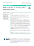 PPAI: A web server for predicting proteinaptamer interactions