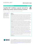 CapsNet-SSP: Multilane capsule network for predicting human saliva-secretory proteins