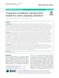Comparison of pathway and gene-level models for cancer prognosis prediction