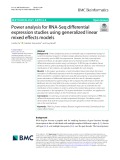 Power analysis for RNA-Seq differential expression studies using generalized linear mixed effects models