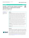 GenAPI: A tool for gene absence-presence identification in fragmented bacterial genome sequences