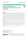 ProMAD: Semiquantitative densitometric measurement of protein microarrays