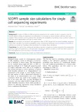 SCOPIT: Sample size calculations for singlecell sequencing experiments