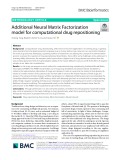 Additional neural matrix factorization model for computational drug repositioning