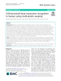 3-Dimensional facial expression recognition in human using multi-points warping