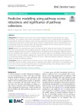 Predictive modelling using pathway scores: Robustness and significance of pathway collections