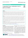 Longitudinal linear combination test for gene set analysis
