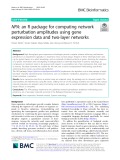 NPA: An R package for computing network perturbation amplitudes using gene expression data and two-layer networks
