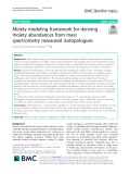 Moiety modeling framework for deriving moiety abundances from mass spectrometry measured isotopologues
