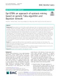 Epi-GTBN: An approach of epistasis mining based on genetic Tabu algorithm and Bayesian network