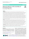 Network inference with ensembles of bi-clustering trees