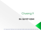 Bài giảng Quản trị học – Chương 9: Ra quyết định