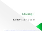 Bài giảng Quản trị học - Chương 1: Quản trị trong thời kỳ bất ổn