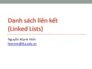 Bài giảng Cấu trúc dữ liệu và giải thuật: Danh sách liên kết - Nguyễn Mạnh Hiển (HKI năm 2020-2021)