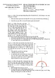 Đề thi cuối học kỳ III năm học 2017-2018 môn Vật lý đại cương 1 - ĐH Sư phạm Kỹ thuật