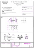 Đáp án đề thi cuối học kỳ hè năm học 2014-2015 môn Vẽ kỹ thuật (Hệ trung cấp - Đề 1) - ĐH Sư phạm Kỹ thuật