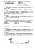 Đề thi học kỳ I năm học 2018-2019 môn Vật lý 1 (Đề số 1) - ĐH Sư phạm Kỹ thuật