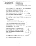 Đề thi học kỳ I năm học 2018-2019 môn Vật lý đại cương I - ĐH Sư phạm Kỹ thuật