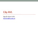 Bài giảng Cấu trúc dữ liệu và giải thuật: Cây AVL - Nguyễn Mạnh Hiển (HKI năm 2020-2021)