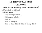 Bài giảng Lý thuyết xác suất thống kê toán - Chương 1: Biến cố - Các công thức tính xác suất