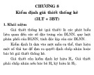 Bài giảng Lý thuyết xác suất thống kê toán - Chương 8: Kiểm định giả thiết thống kê