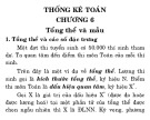 Bài giảng Lý thuyết xác suất thống kê toán - Chương 6: Tổng thể và mẫu