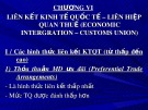 Bài giảng Kinh tế quốc tế - Chương 6: Liên kết kinh tế quốc tế – liên hiệp quan thuế (2017)