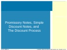 Lecture Practical business math procedures (11/e) - Chapter 11: Promissory notes, simple discount notes, and the discount process