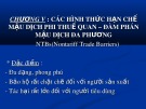 Bài giảng Kinh tế quốc tế - Chương 5: Các hình thức hạn chế mậu dịch phi thuế quan – đàm phán mậu dịch đa phương (2017)