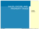 Lecture Practical business math procedures (11/e) - Chapter 19: Sales, excise, and property taxes