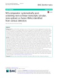 NCLcomparator: Systematically postscreening non-co-linear transcripts (circular, trans-spliced, or fusion RNAs) identified from various detectors