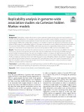 Replicability analysis in genome-wide association studies via Cartesian hidden Markov models