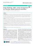 Purge Haplotigs: Allelic contig reassignment for third-gen diploid genome assemblies