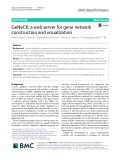 GeNeCK: A web server for gene network construction and visualization
