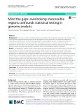 Mind the gaps: Overlooking inaccessible regions confounds statistical testing in genome analysis