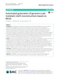 Automated generation of genome-scale metabolic draft reconstructions based on KEGG