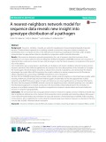 A nearest-neighbors network model for sequence data reveals new insight into genotype distribution of a pathogen