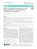 MaGIC: A machine learning tool set and web application for monoallelic gene inference from chromatin