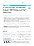 A random walk-based method to identify driver genes by integrating the subcellular localization and variation frequency into bipartite graph