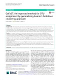 GeFaST: An improved method for OTU assignment by generalising Swarm’s fastidious clustering approach