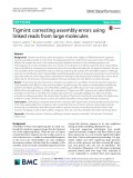 Tigmint: Correcting assembly errors using linked reads from large molecules