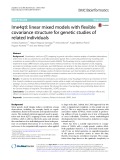 lme4qtl: Linear mixed models with flexible covariance structure for genetic studies of related individuals