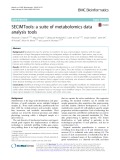 SECIMTools: A suite of metabolomics data analysis tools
